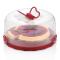 Herzberg Caramel Cake Dome Color : Red