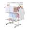 Herzberg 3-Tier Clothes Laundry Drying Rack Color : White