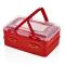 Herzberg Caja de transporte de pastelería para llevar dúplex Color : Rojo