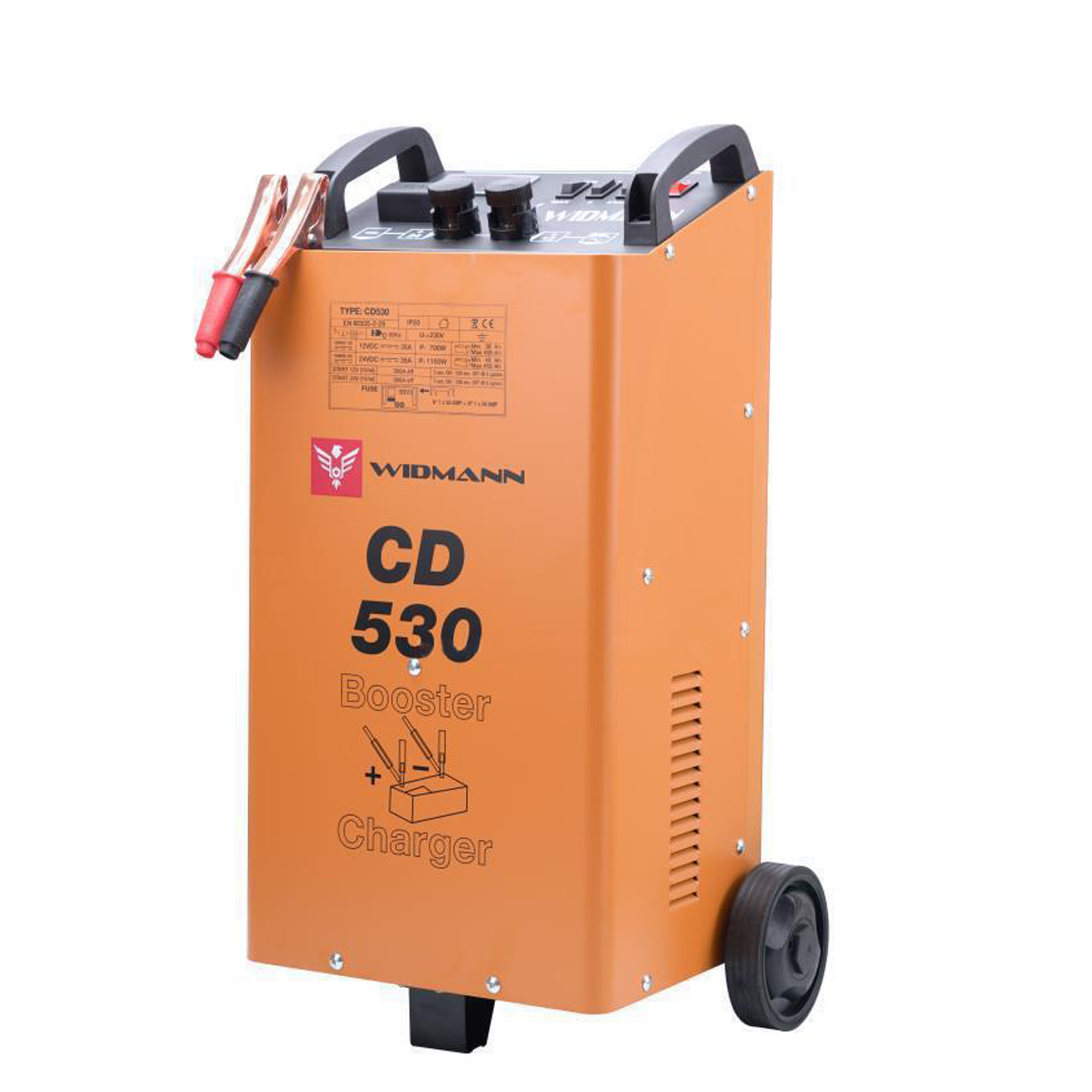 Widmann CD-530: Cargador de batería de 12 V / 24 V y motor de arranque