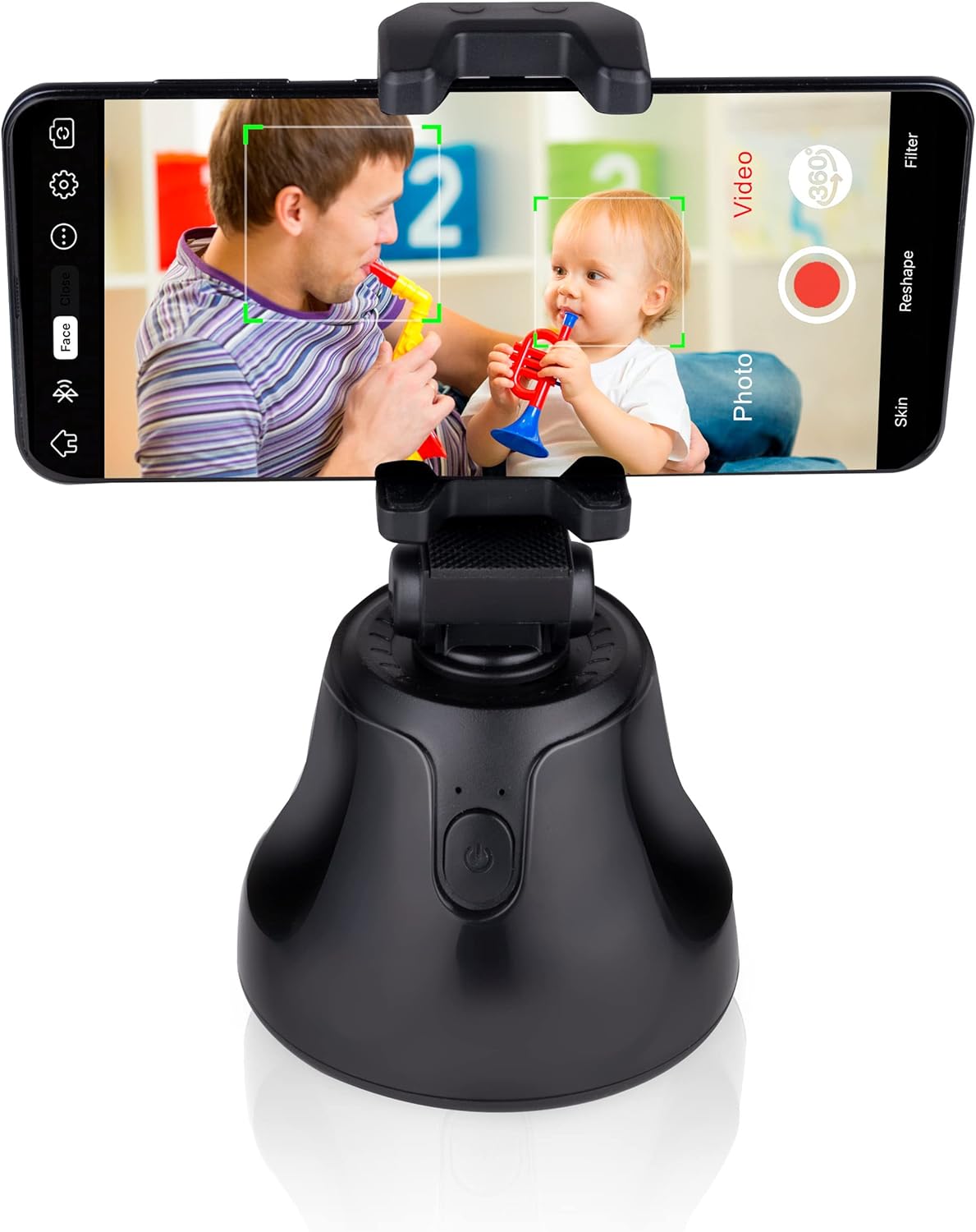 Grundig ED-49803: 360° Rotating, Face/ Object Tracking Phone Holder for Vlogger
