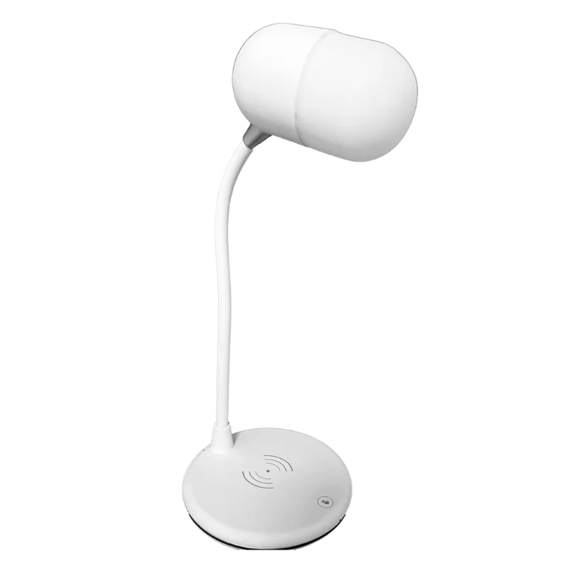 Grundig ED-72546: Lampe de Bureau Led 3 en 1, Haut-parleur Bluetooth et Chargeur Sans Fil