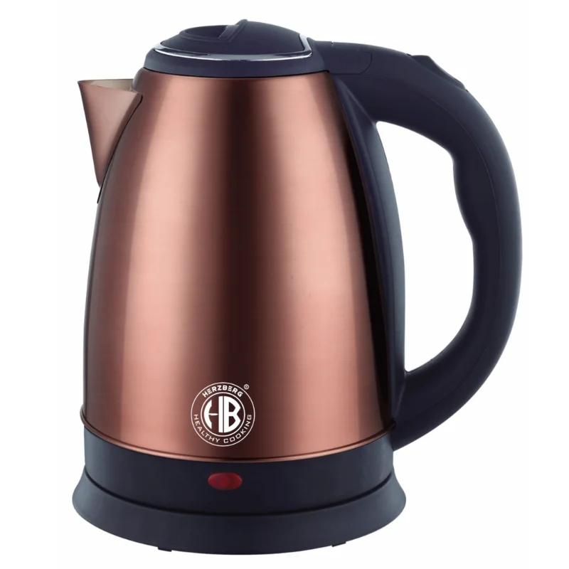 Herzberg HG-5011COP: 1.8L 1500W Stainless Steel Electric  Kettle - Copper
