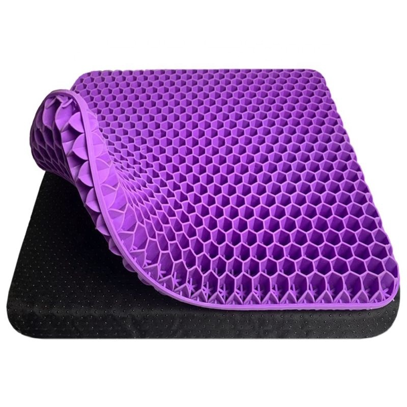 Herzberg HG-03169: Gel Seat Cushion - Purple