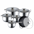 Royalty Line RL-1231M: 12 Pieces of Stainless Cookware Set with Marble Coated Pan